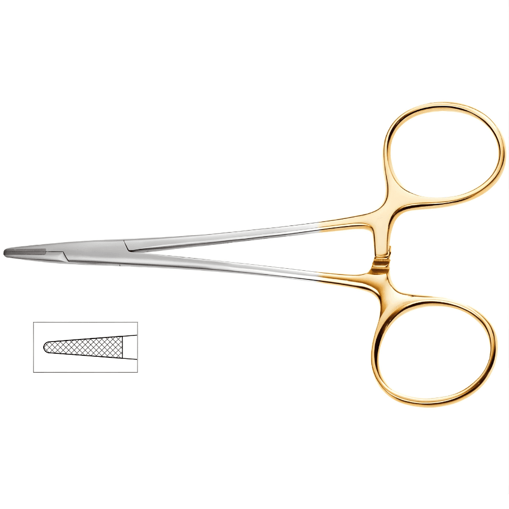 Webster Needle Holder 4 3/4″ Smooth Jaws – Tungsten Carbide